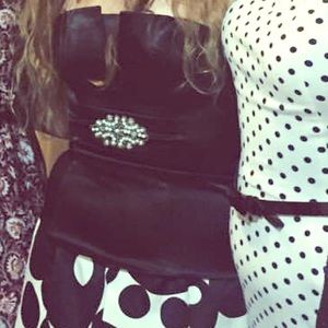 Black corset silk top with embellishment